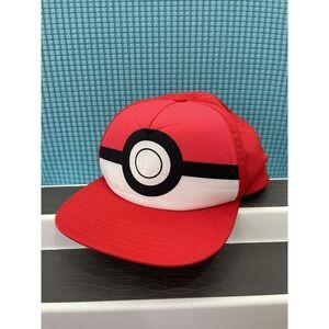 Pokemon 2021 Poke Ball Youth Ball Red Cap Hat Snapback OSFM Adjustable